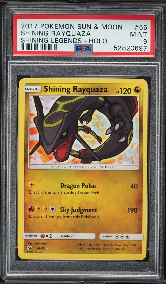 Shining Rayquaza-Holo, PSA 9