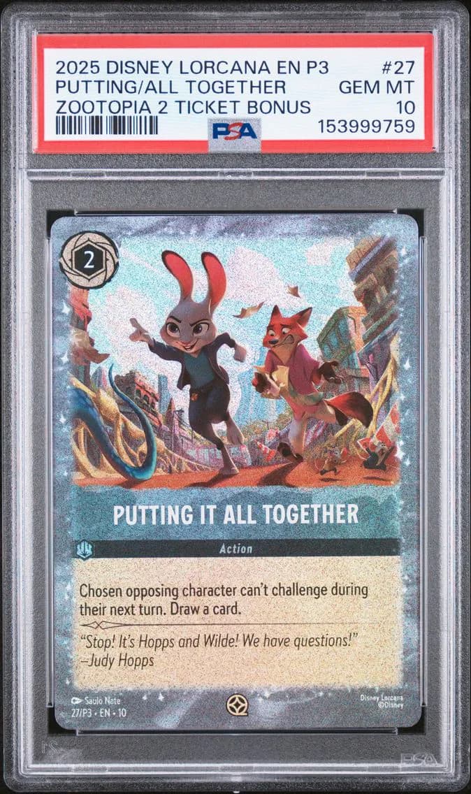 Putting It All Together, PSA 10