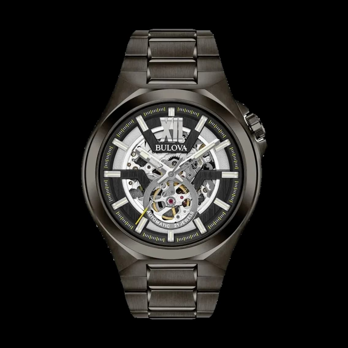 Bulova Maquina Skeleton 46mm - Black on Bracelet, TEDDY BALDASSARRE 10