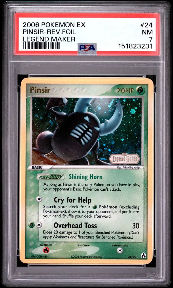 Pinsir-Reverse Foil, PSA 7