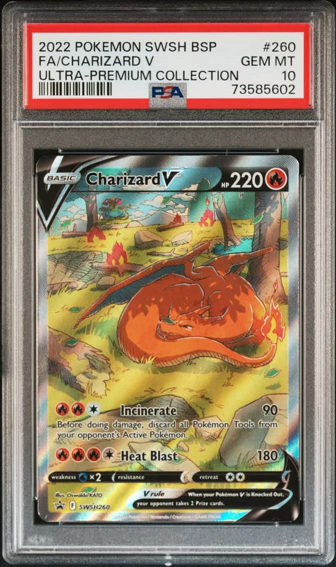 Full Art/Charizard V, PSA 10