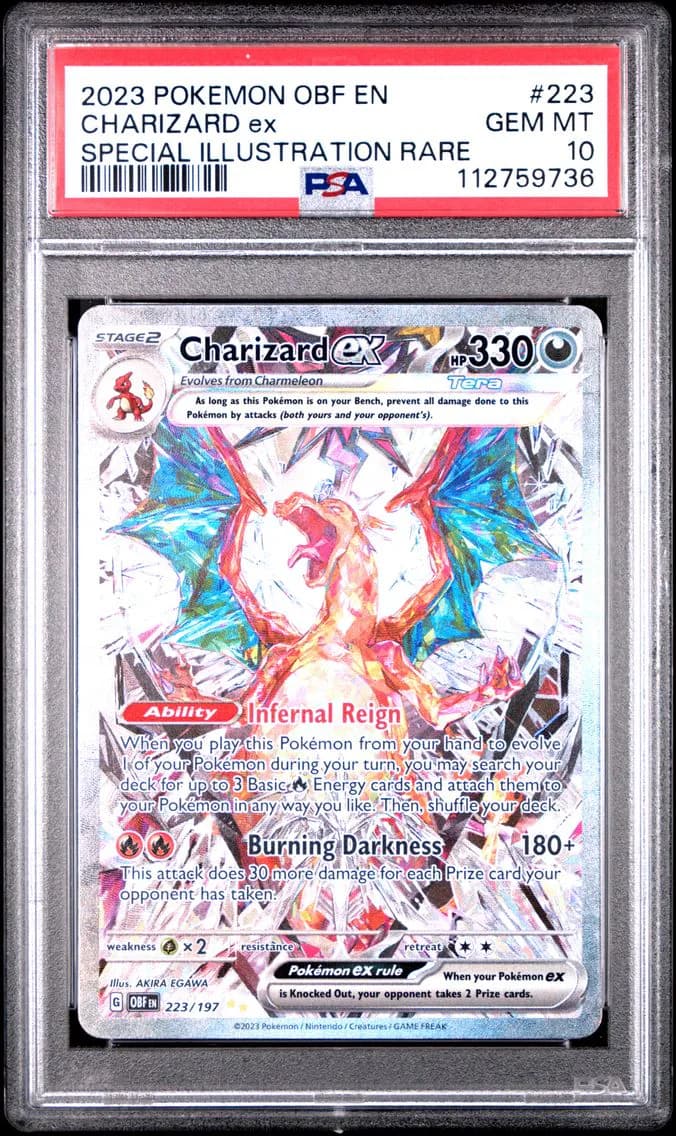 Charizard EX, PSA 10