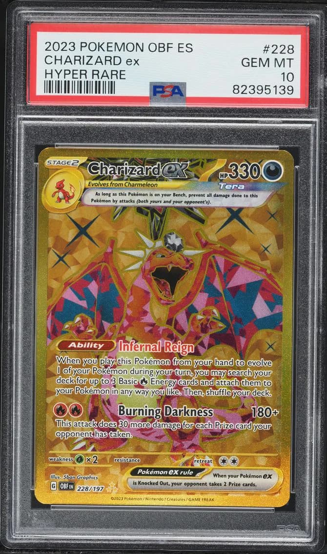 Charizard EX, PSA 10