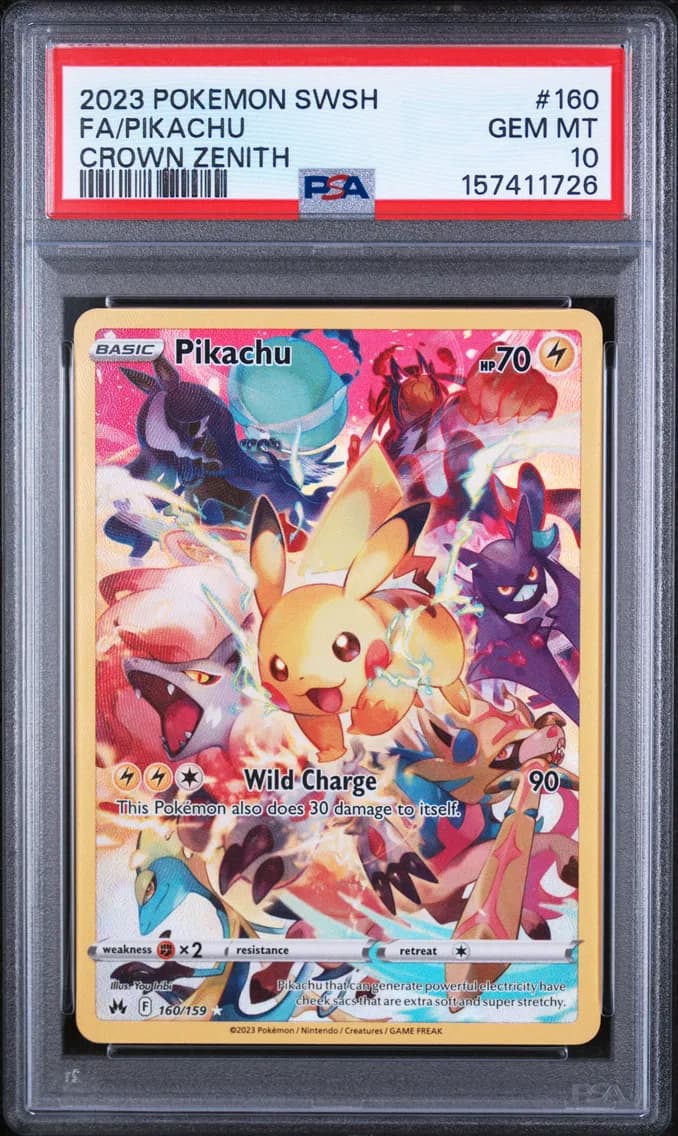 Full Art/Pikachu, PSA 10