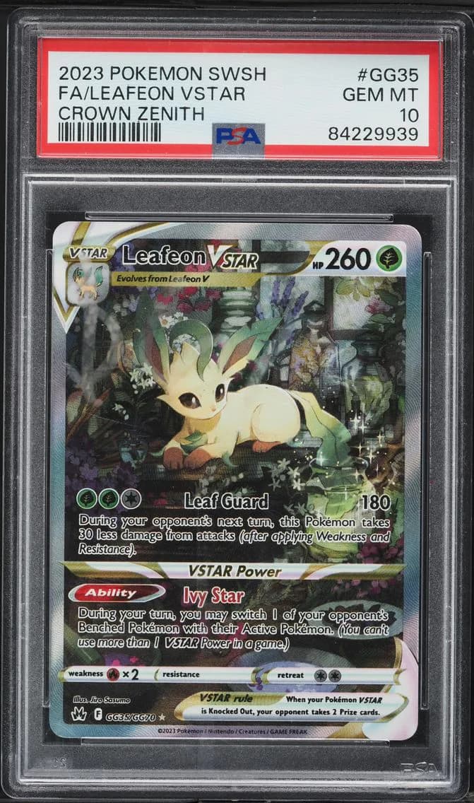 Full Art/Leafeon Vstar, PSA 10