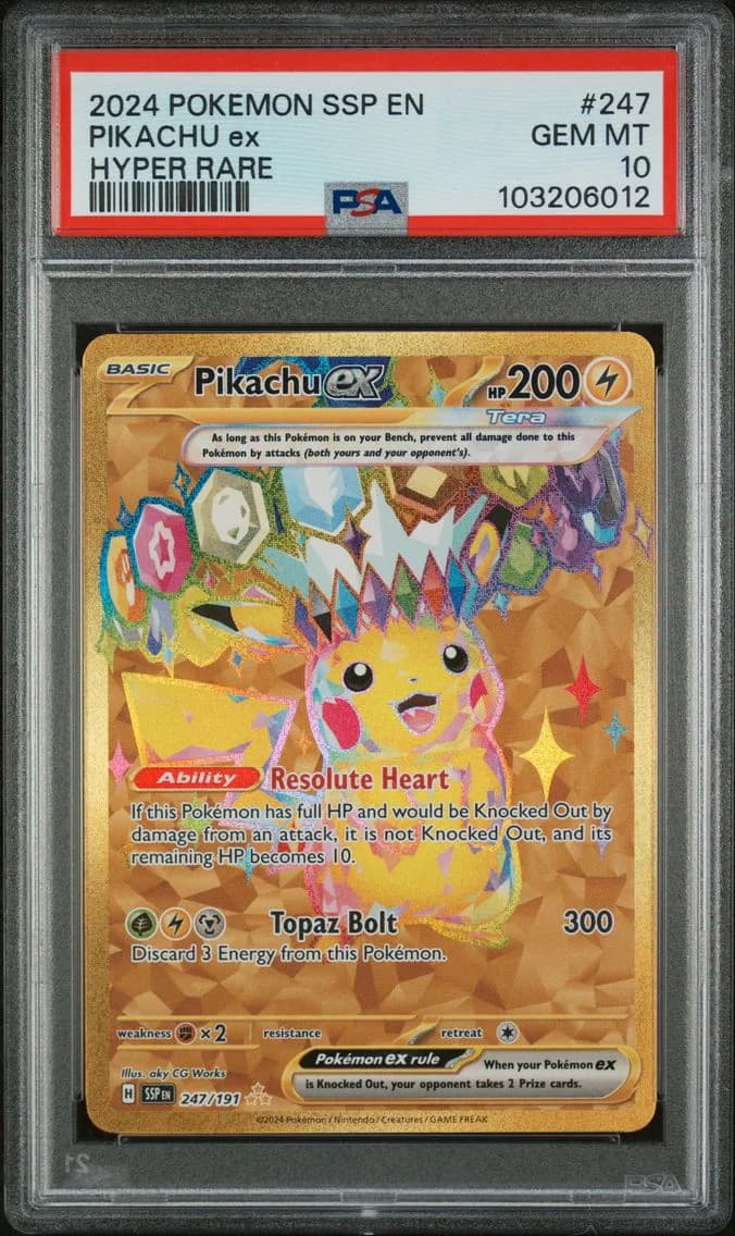 Pikachu EX, PSA 10