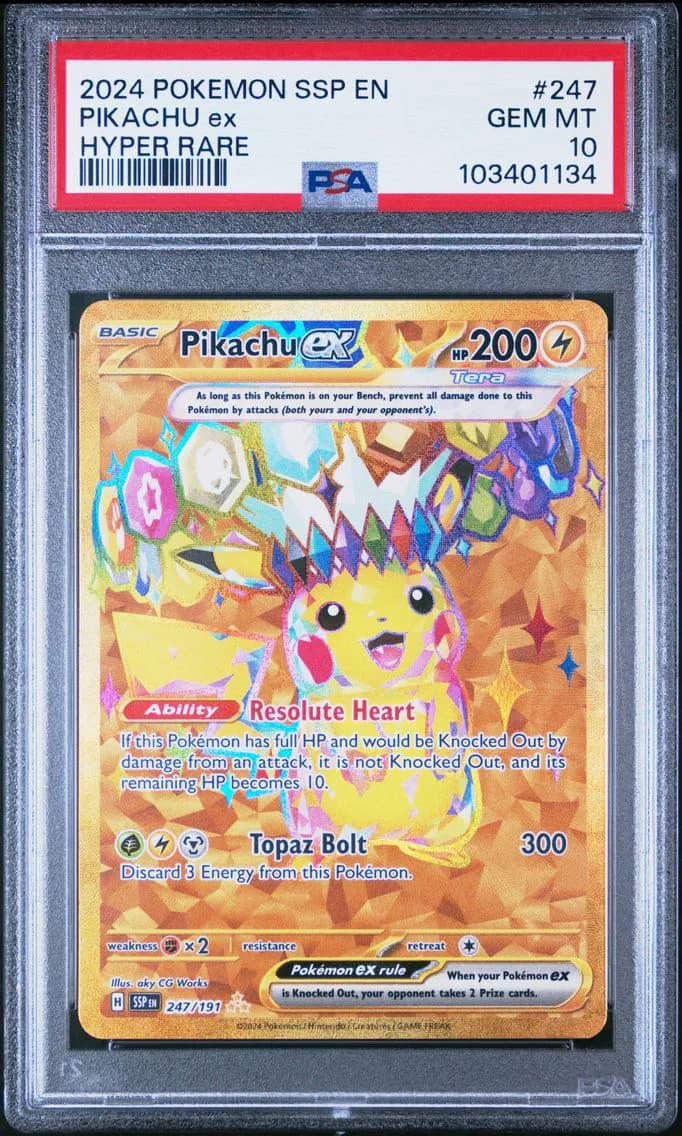 Pikachu EX, PSA 10