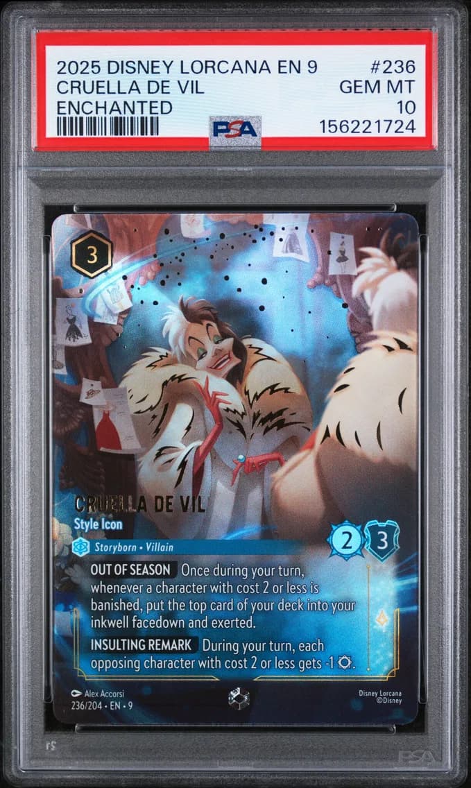 Cruella de Vil - Style Icon, PSA 10