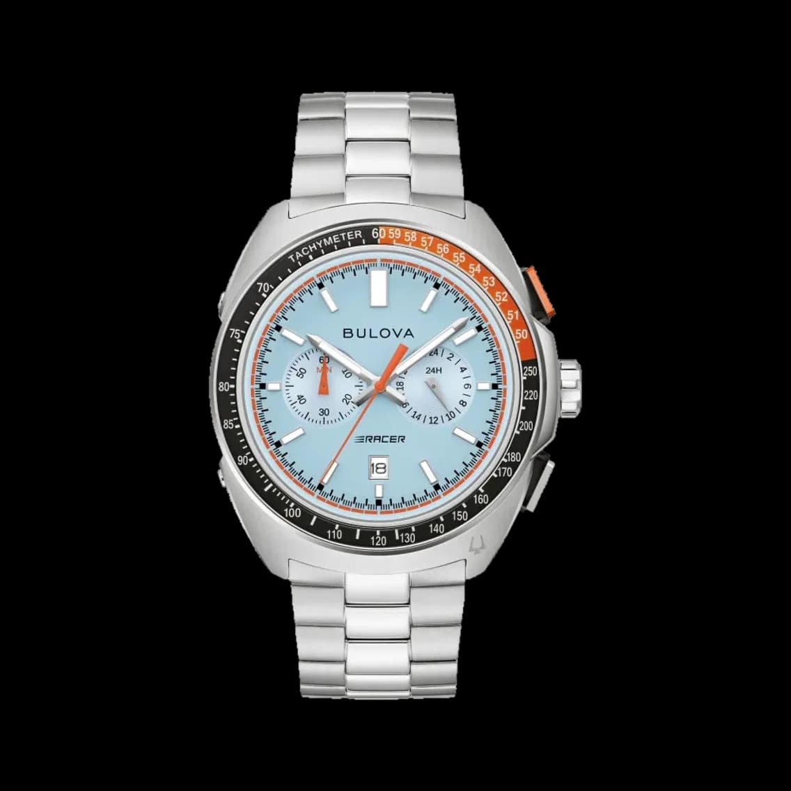 Bulova Racer Chronograph 42mm - Blue on Bracelet, TEDDY BALDASSARRE 10