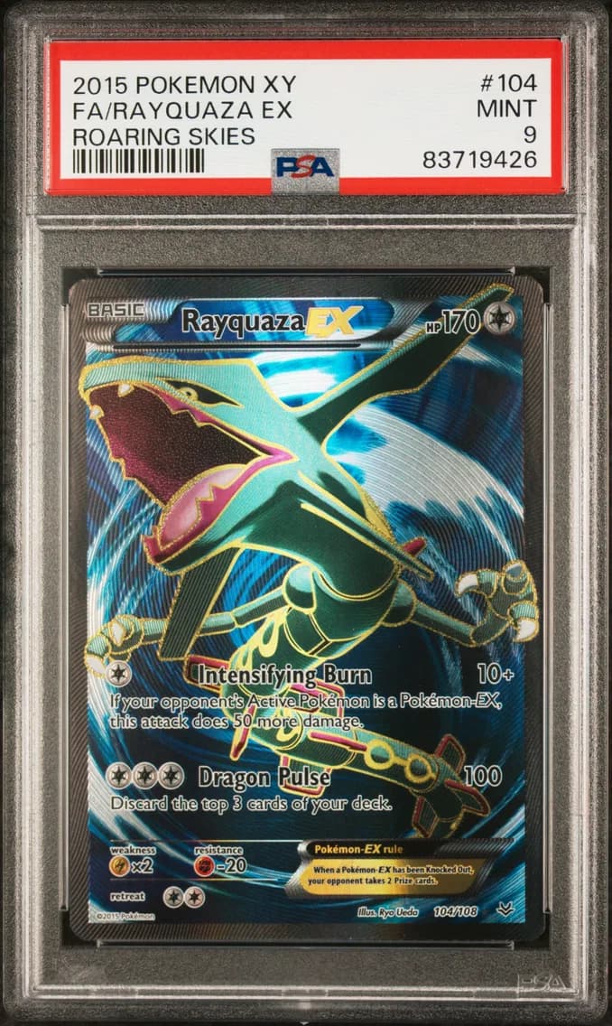Full Art/Rayquaza EX, PSA 9