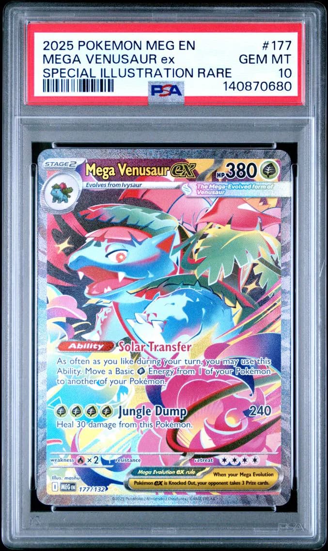 Mega Venusaur EX, PSA 10