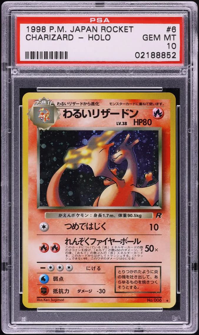 Dark Charizard-Holo, PSA 10