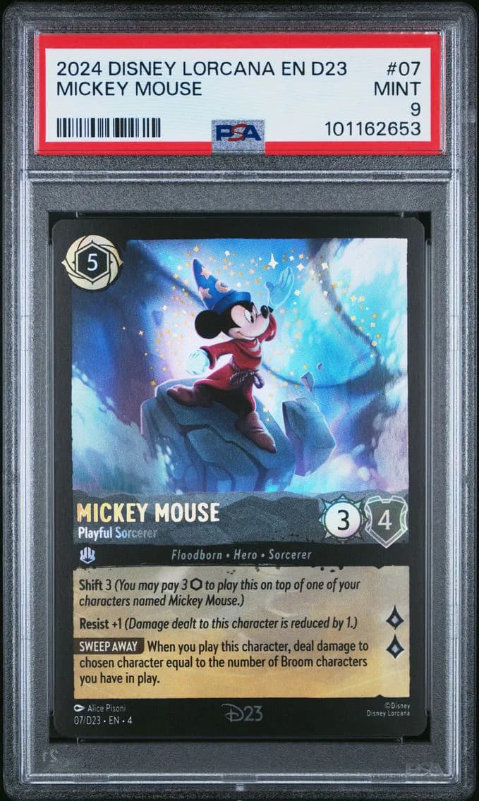 Mickey Mouse - Playful Sorcerer, PSA 9