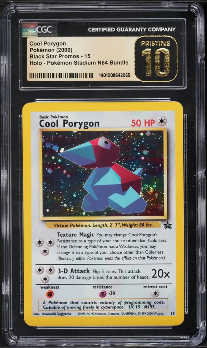 Cool Porygon-Holo, CGC Pristine 10