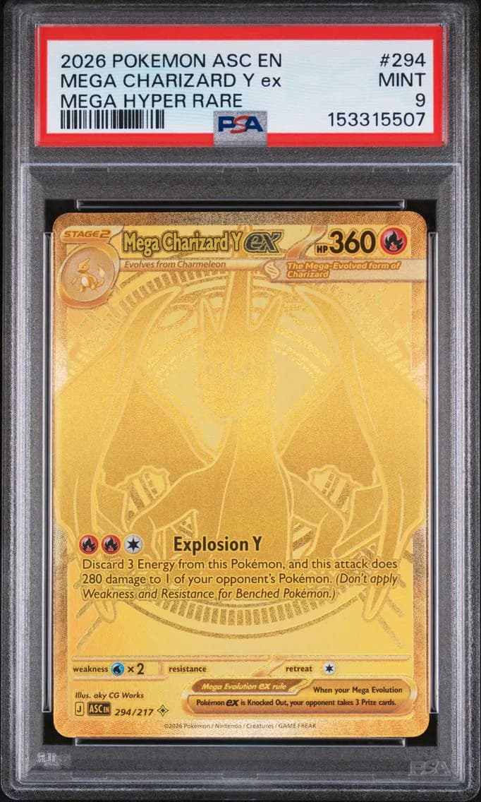 Mega Charizard Y EX, PSA 9