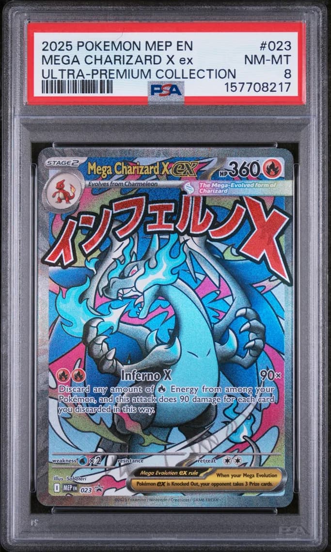 Mega Charizard X EX, PSA 8