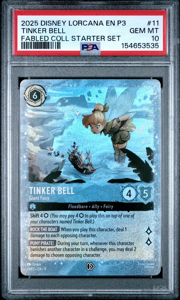 Tinker Bell - Giant Fairy, PSA 10
