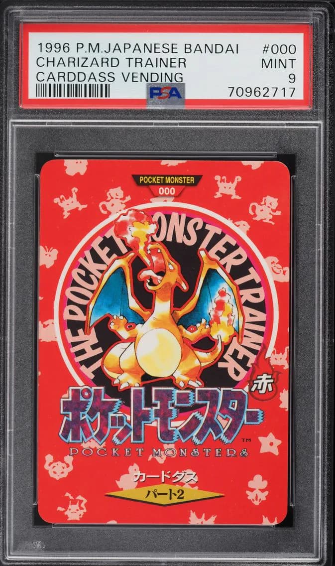 Charizard Trainer, PSA 9