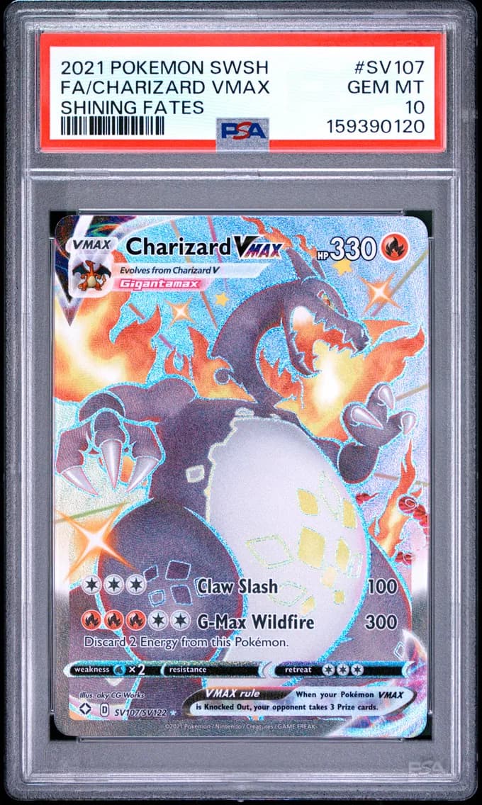 Full Art/Charizard Vmax, PSA 10