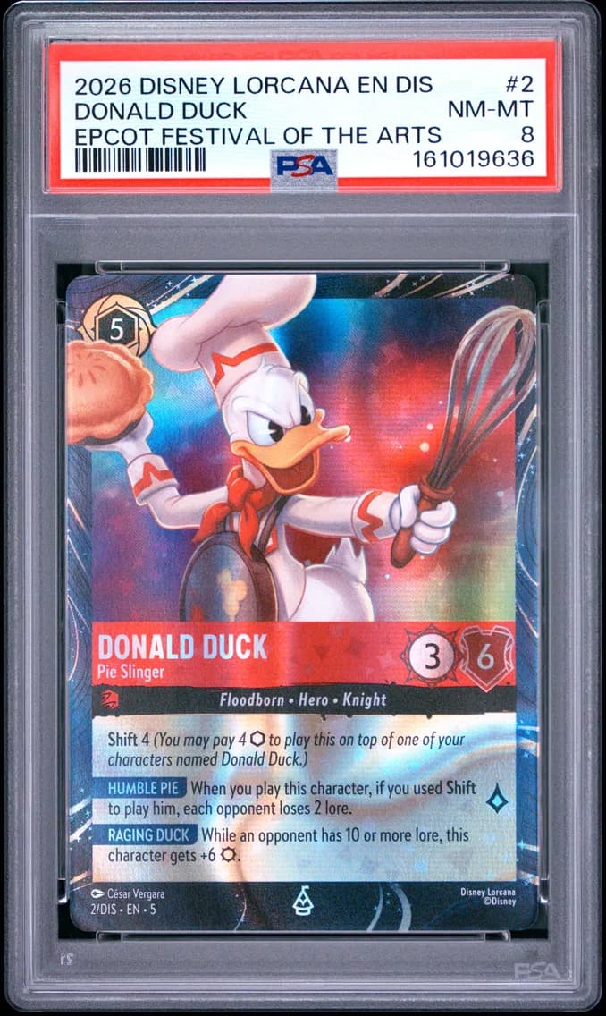 Donald Duck - Pie Slinger, PSA 8