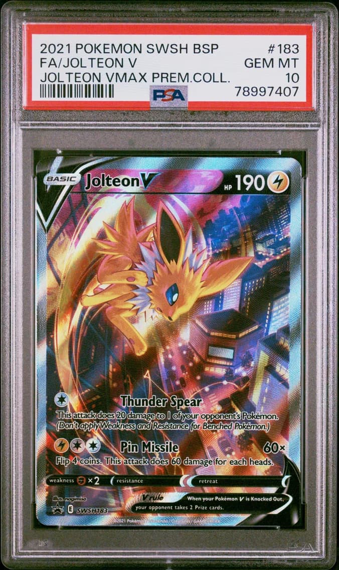 Full Art/Jolteon V, PSA 10