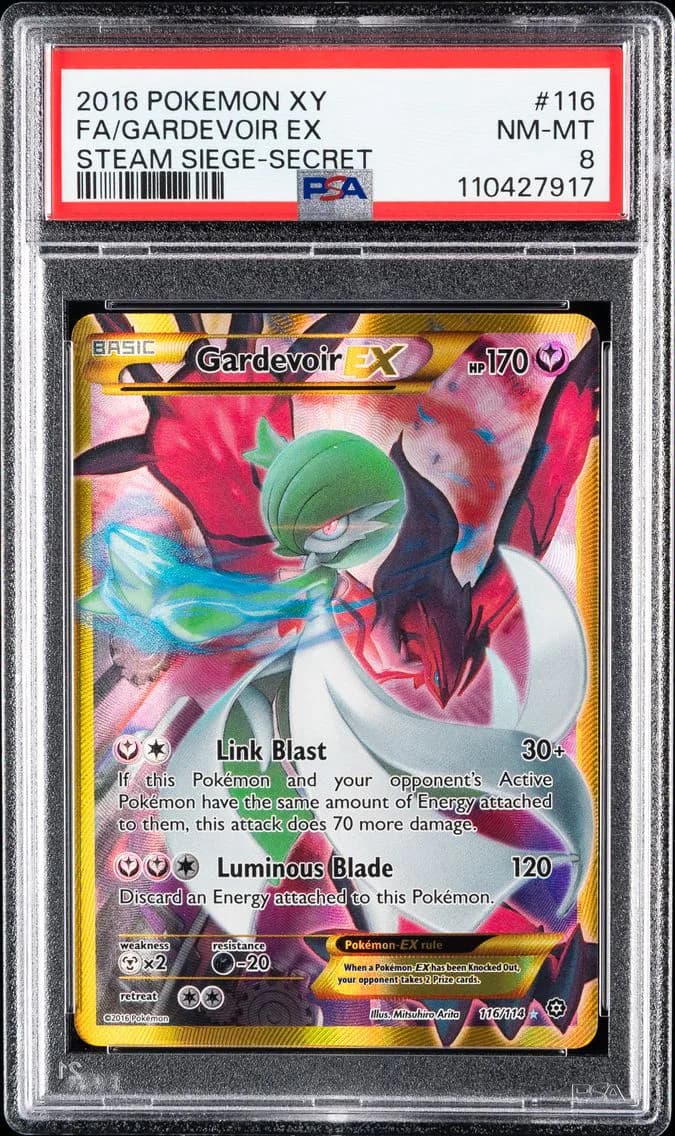 Full Art/Gardevoir EX, PSA 8