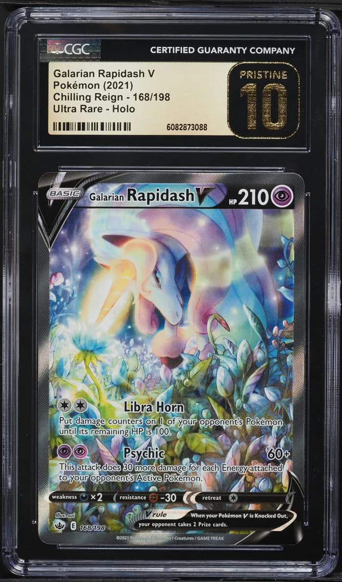 Full Art/Galarian Rapidash V, CGC Pristine 10