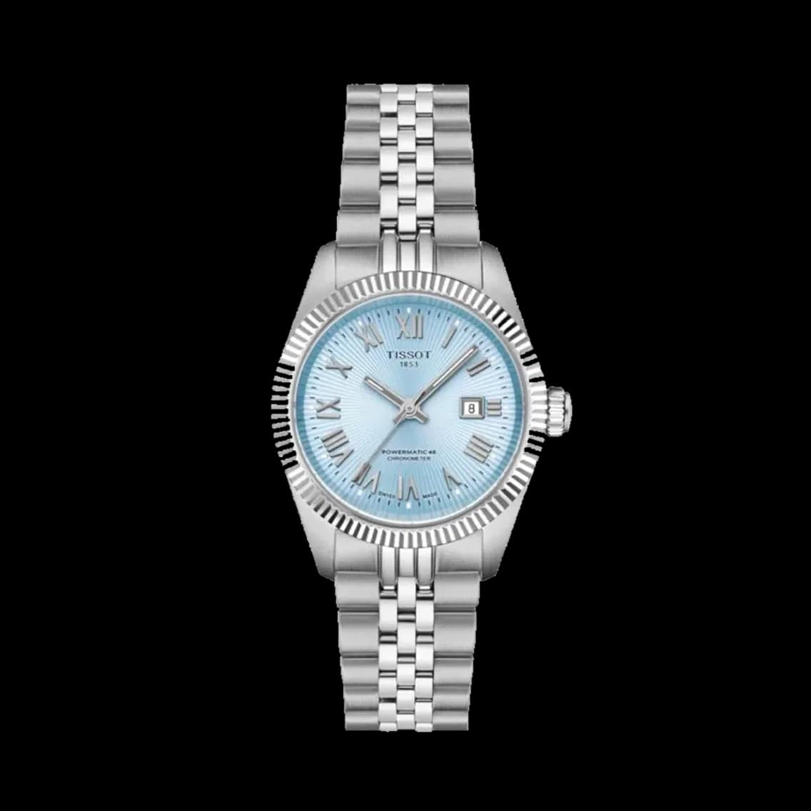 Tissot Ballade Powermatic 48 COSC 30mm - Ice Blue on Bracelet, TEDDY BALDASSARRE 10