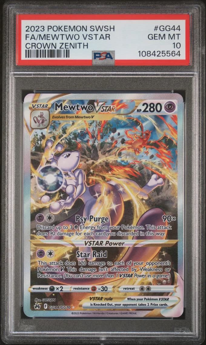 FA/MEWTWO VSTAR, PSA 10