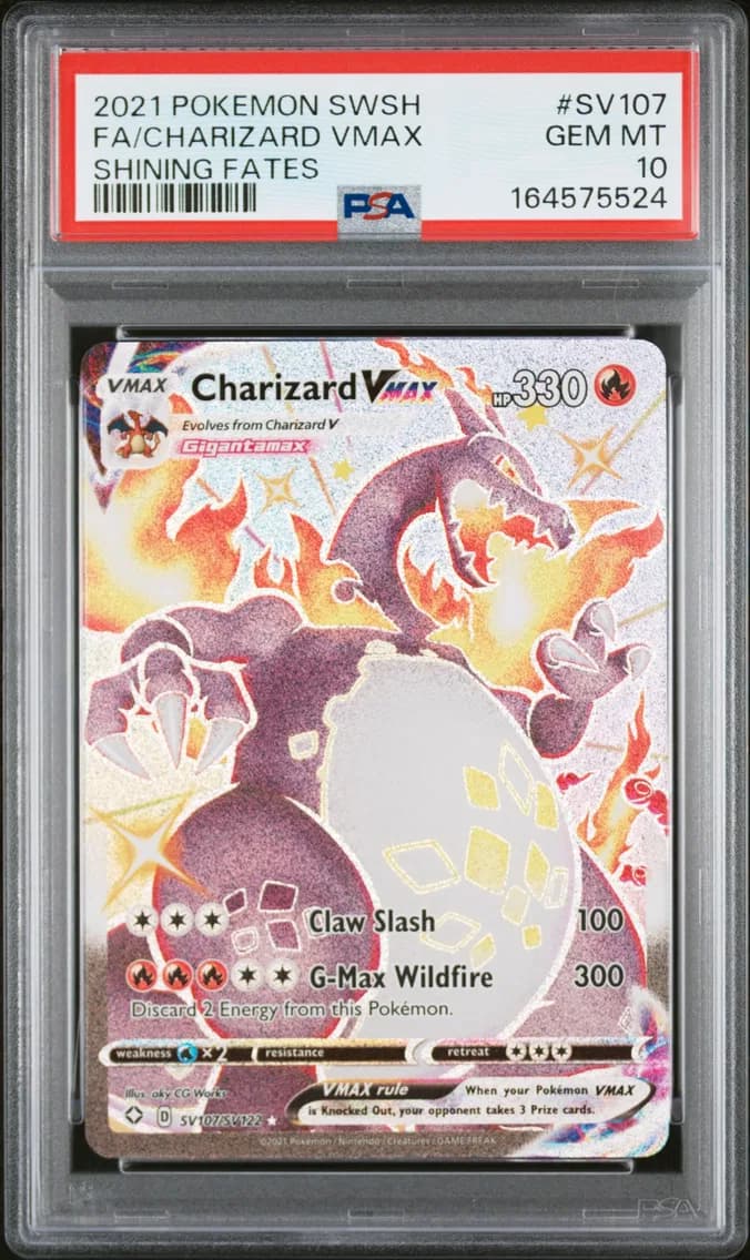 Full Art/Charizard Vmax, PSA 10