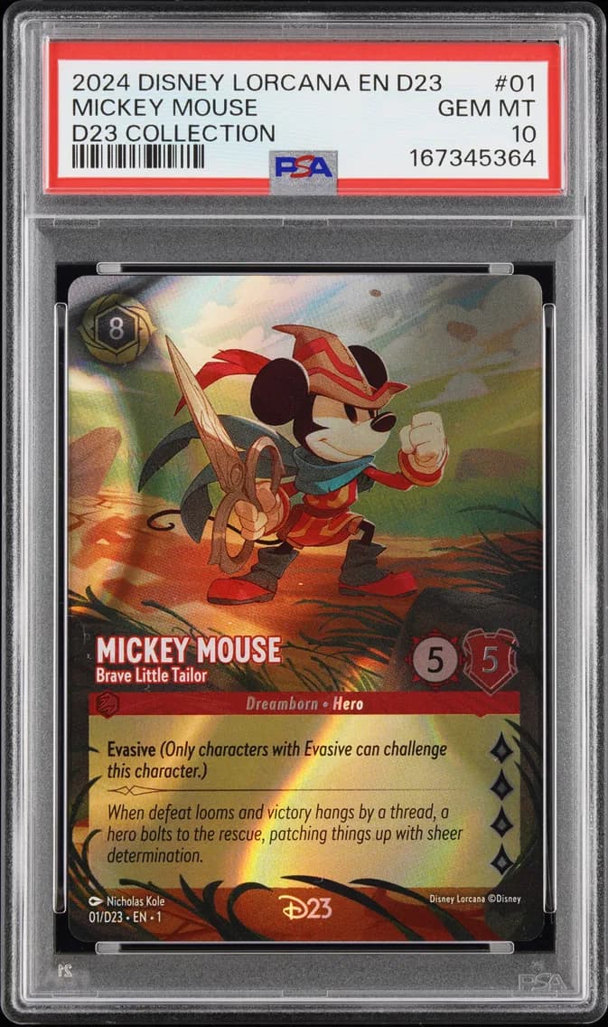 Mickey Mouse - Brave Little Tailor, PSA 10