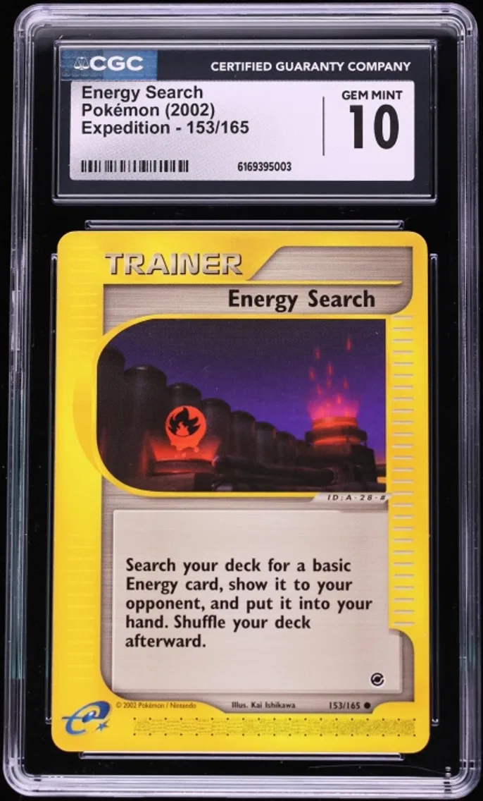 Pokemon Expedition Energy Search #153, CGC 10