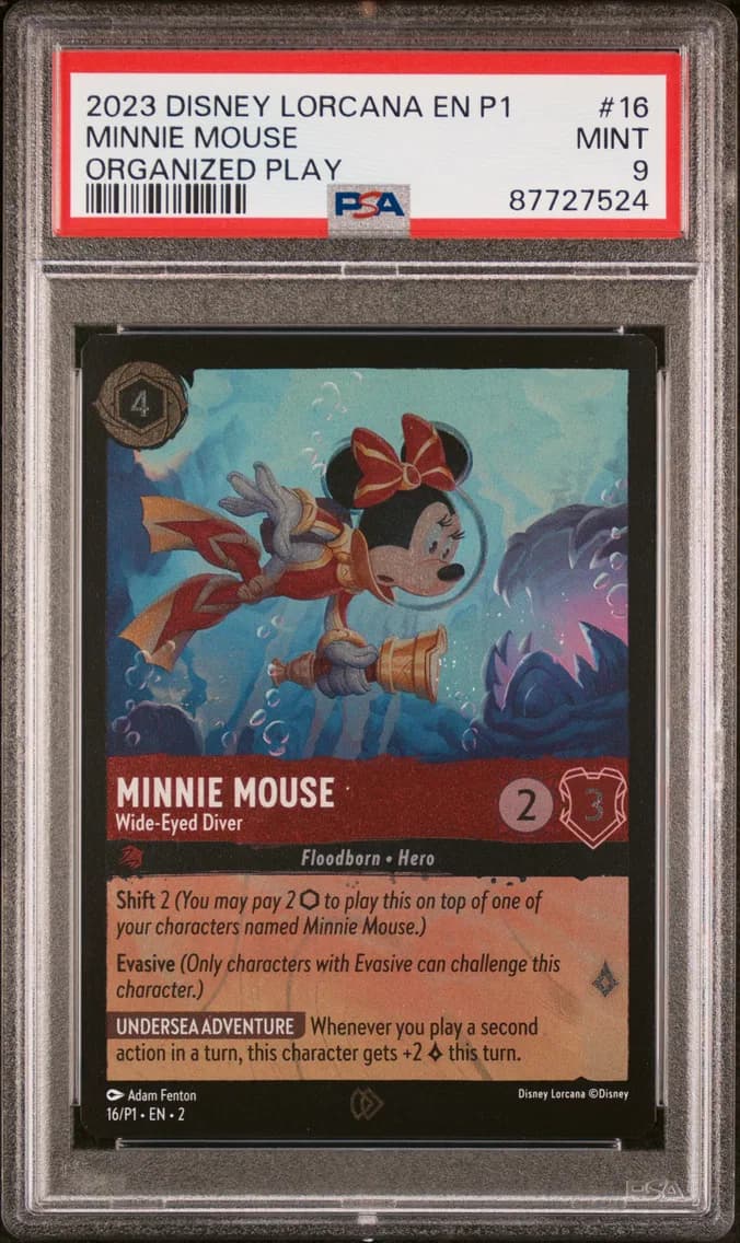 MINNIE MOUSE, PSA 9