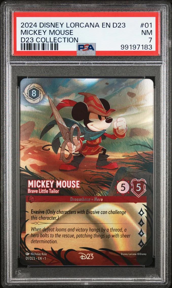 MICKEY MOUSE, PSA 7