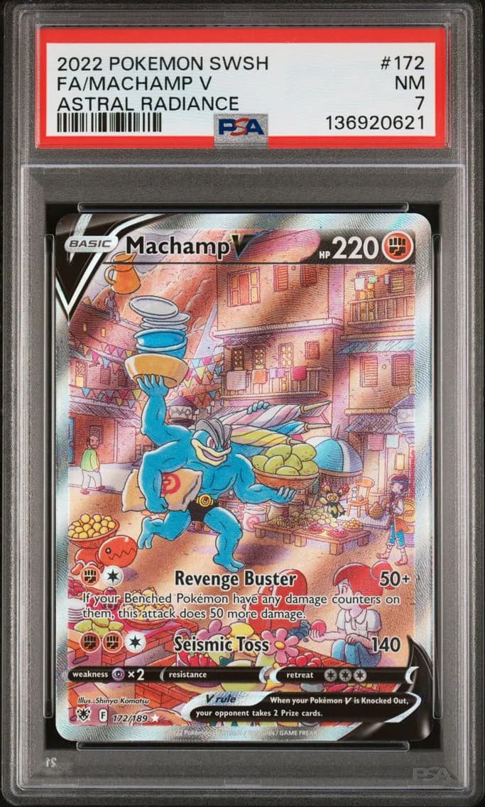 Full Art/Machamp V, PSA 7