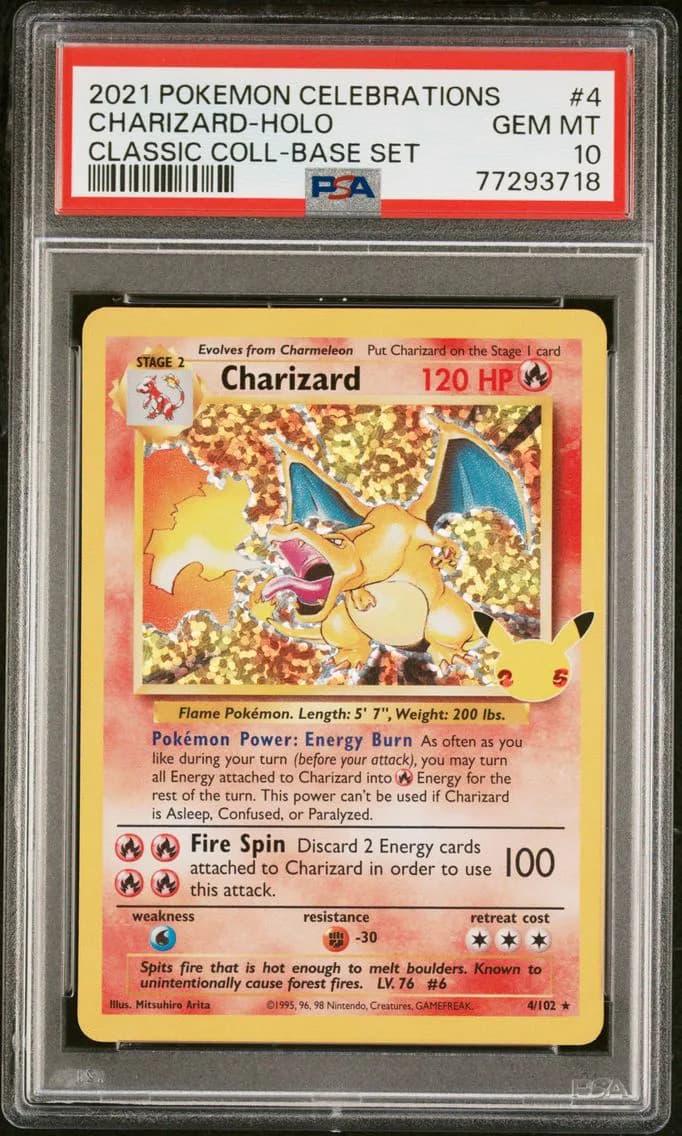 Charizard-Holo, PSA 10