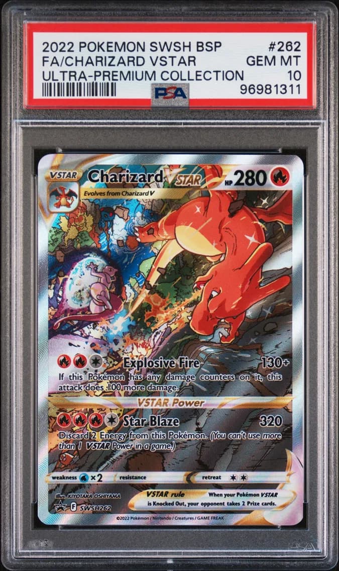Full Art/Charizard Vstar, PSA 10
