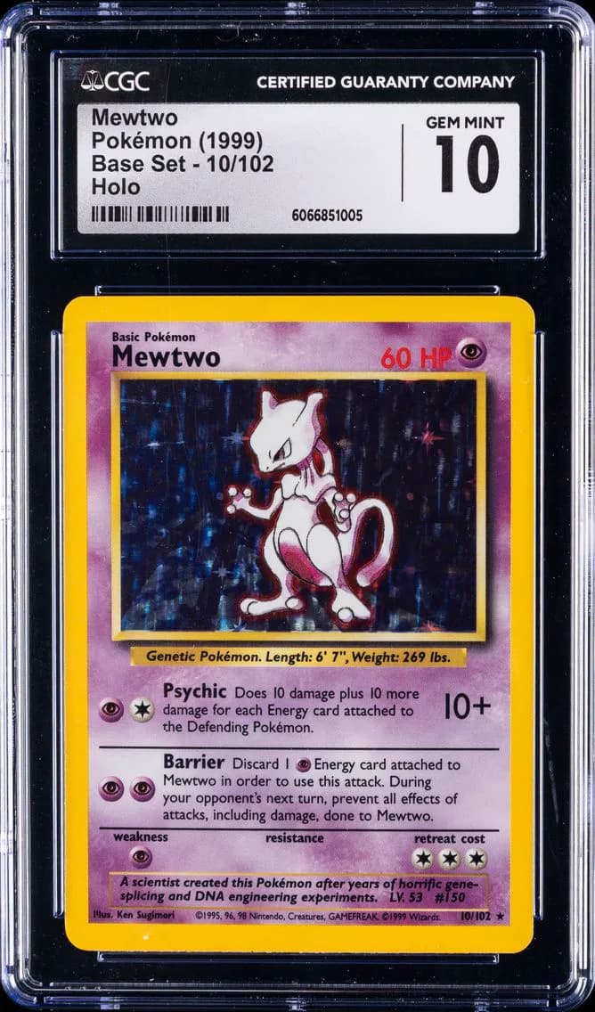 Mewtwo-Holo, CGC 10