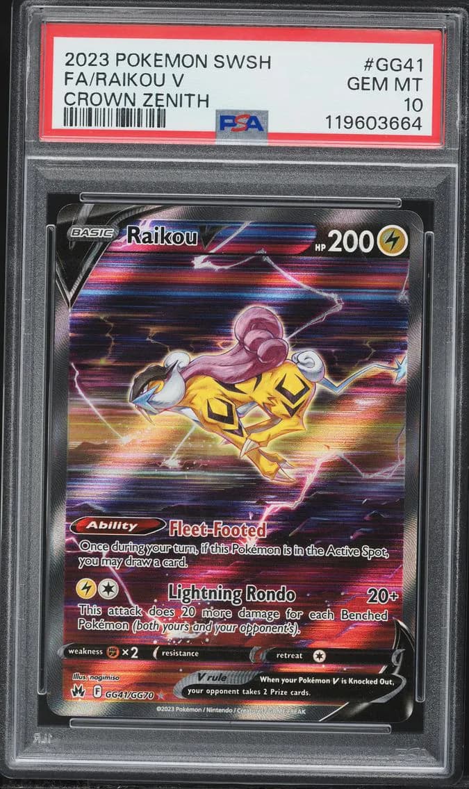 Full Art/Raikou V, PSA 10