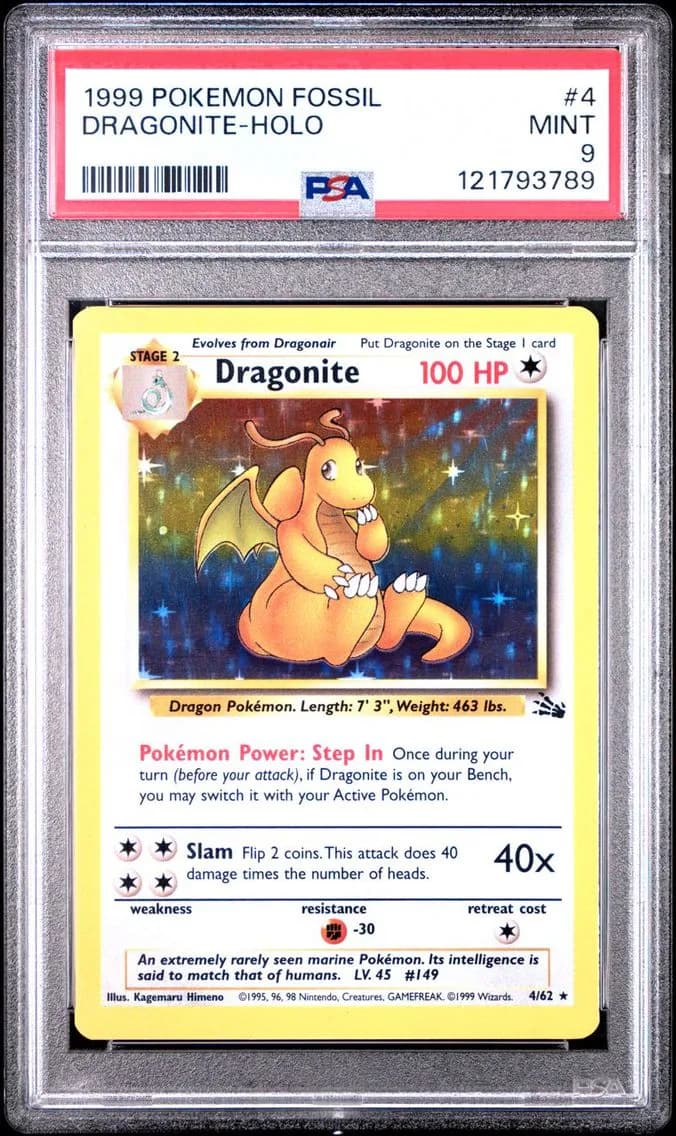DRAGONITE-HOLO, PSA 9