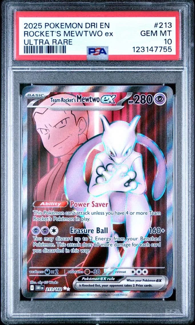 Team Rocket's Mewtwo EX, PSA 10