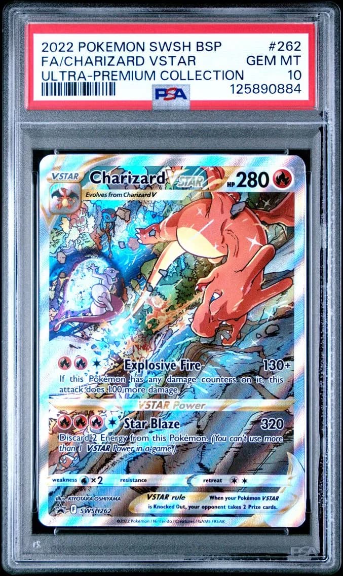 Full Art/Charizard Vstar, PSA 10