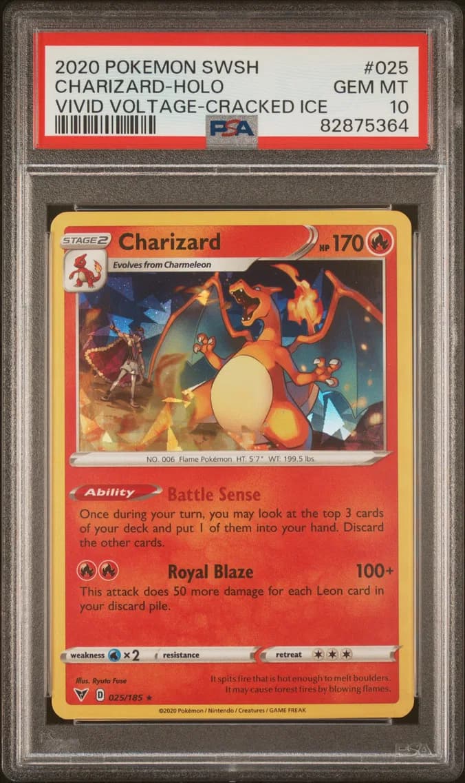 Charizard-Holo, PSA 10