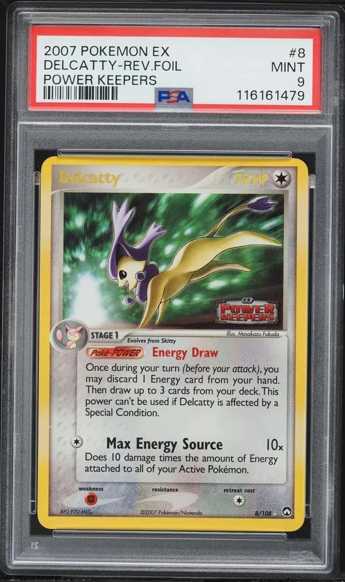 Delcatty-Reverse Foil, PSA 9