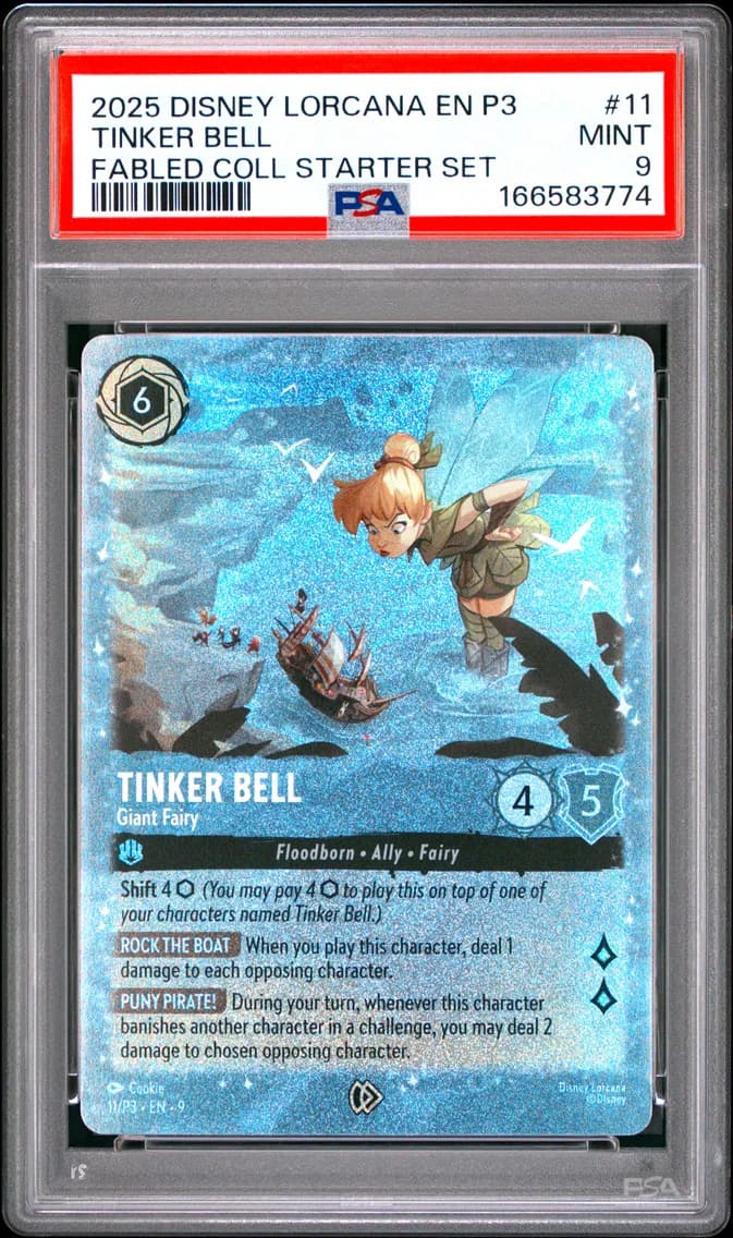 Tinker Bell - Giant Fairy, PSA 9