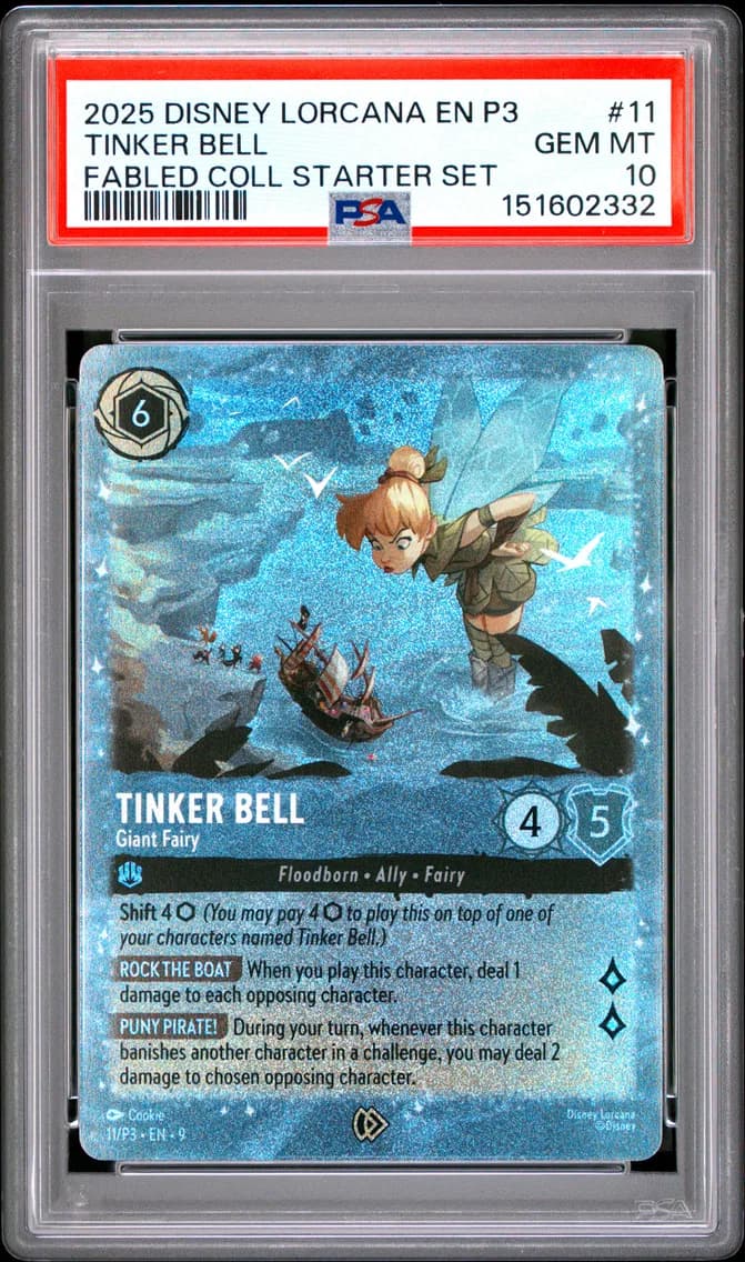Tinker Bell - Giant Fairy, PSA 10