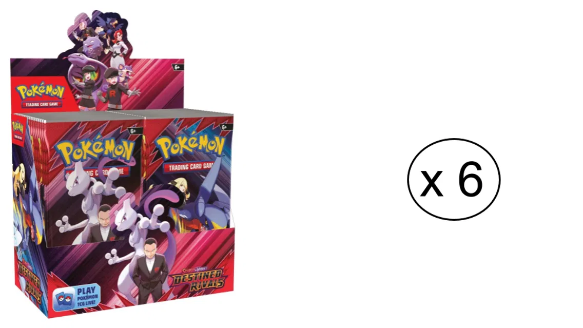 SV10 Destined Rivals Booster Box Case (6 BB), 