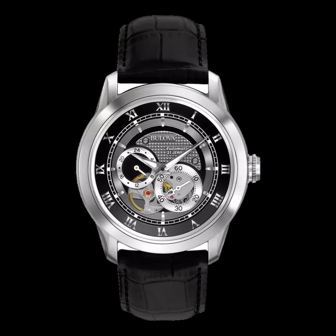 Bulova Sutton 42mm - Black on Leather Strap, TEDDY BALDASSARRE 10