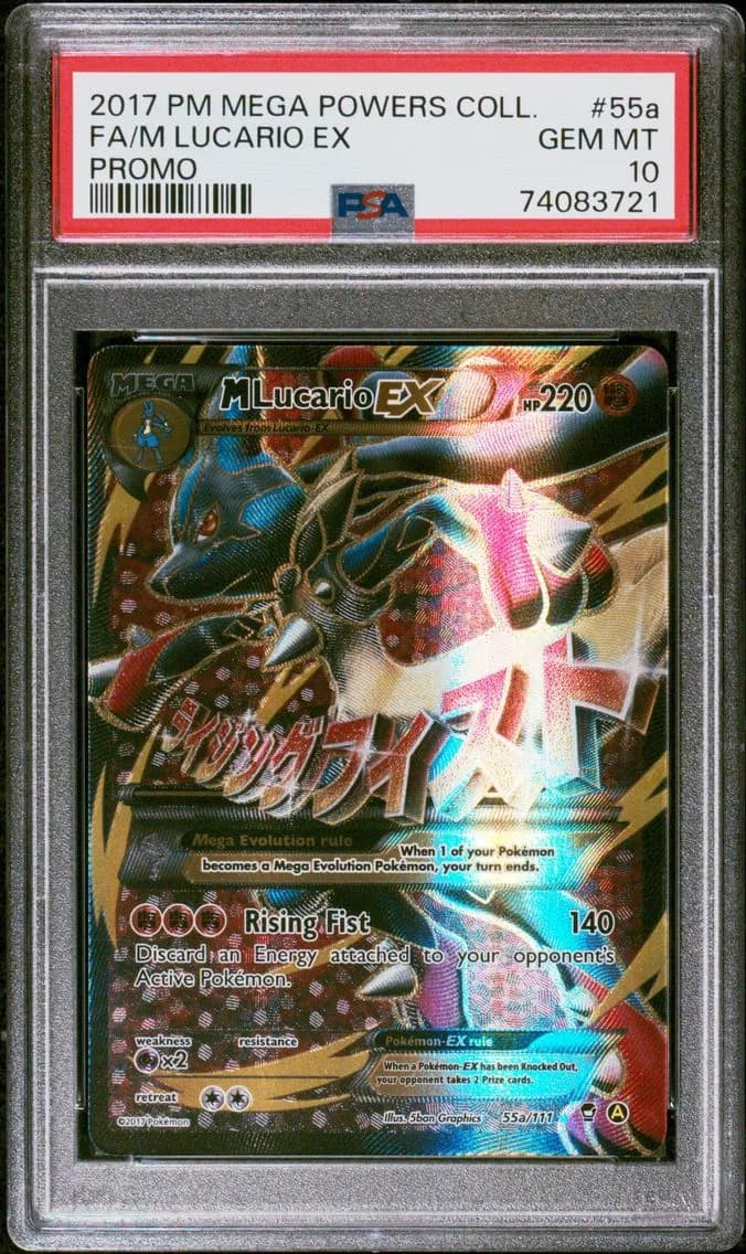 Full Art/M Lucario EX, PSA 10
