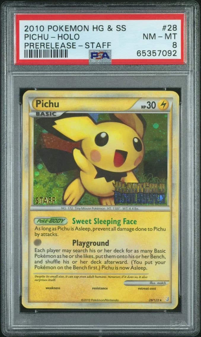 Pichu-Holo, PSA 8